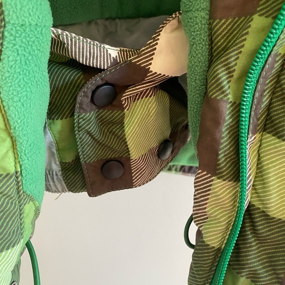 Mini Boden Kids Jacket 5-6 Green All Weather Force Lined Waterproof Snow Anorak - Picture 6 of 13